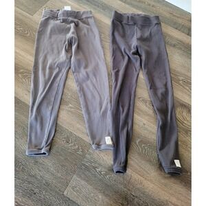 Zara Ribbed Leggings Pants‎ Comfy Casual Everyday Kids Size set of 2 11-12 #9